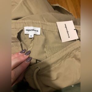Super down women’s cargo pants NWT